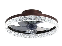 Afbeelding in Gallery-weergave laden, Crystal plafondventilator 50 CM incl. LED met afstandsbediening