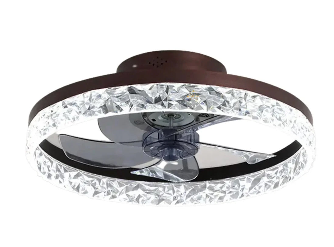 Crystal plafondventilator 50 CM incl. LED met afstandsbediening