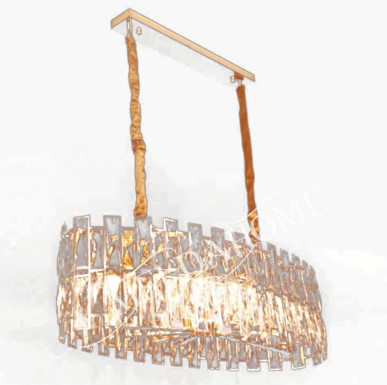 Hanglamp Cennet Ø 100 cm – goud/ovaal