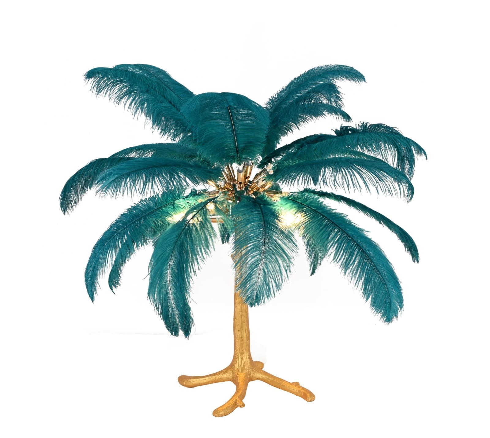 Palmboom Tafellamp Blauw