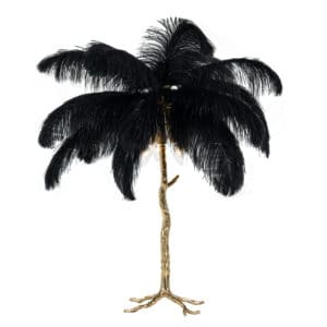 Palmboom Tafellamp Zwart